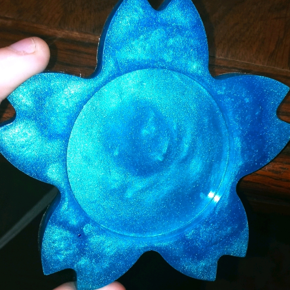 Royal blue coaster